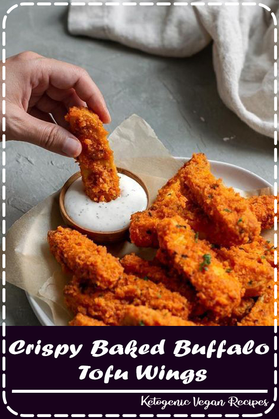 Spicy, delicious, and indulgent-tasting these crispy baked buffalo tofu wings make the perfect appetizer or finger food for your next party or nibbly dinner and are excellent on top of a salad! #Chocolate #food #Dessert #Vegan #Healthy Spicy, delicious, and indulgent-tasting these crispy baked buffalo tofu wings make the perfect appetizer or finger food for your next party or nibbly dinner and are excellent on top of a salad! #Chocolate #food #Dessert #Vegan #Healthy