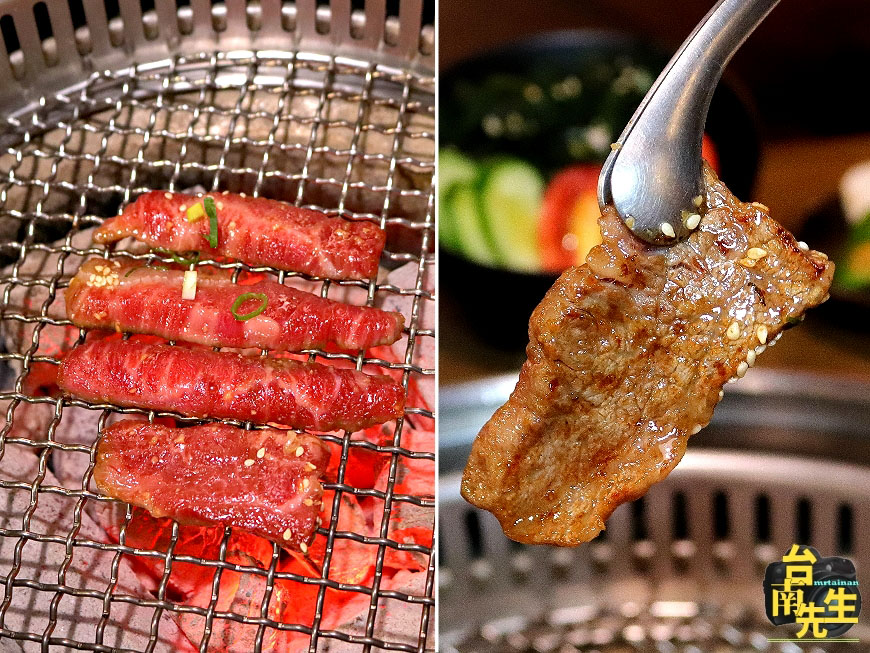 台南燒烤餐廳/嚴選冷藏頂級肉品/全牛套餐期間限定/木炭烘烤香氣撲鼻/桌邊代烤服務親切專業/傳承日式燒肉文化