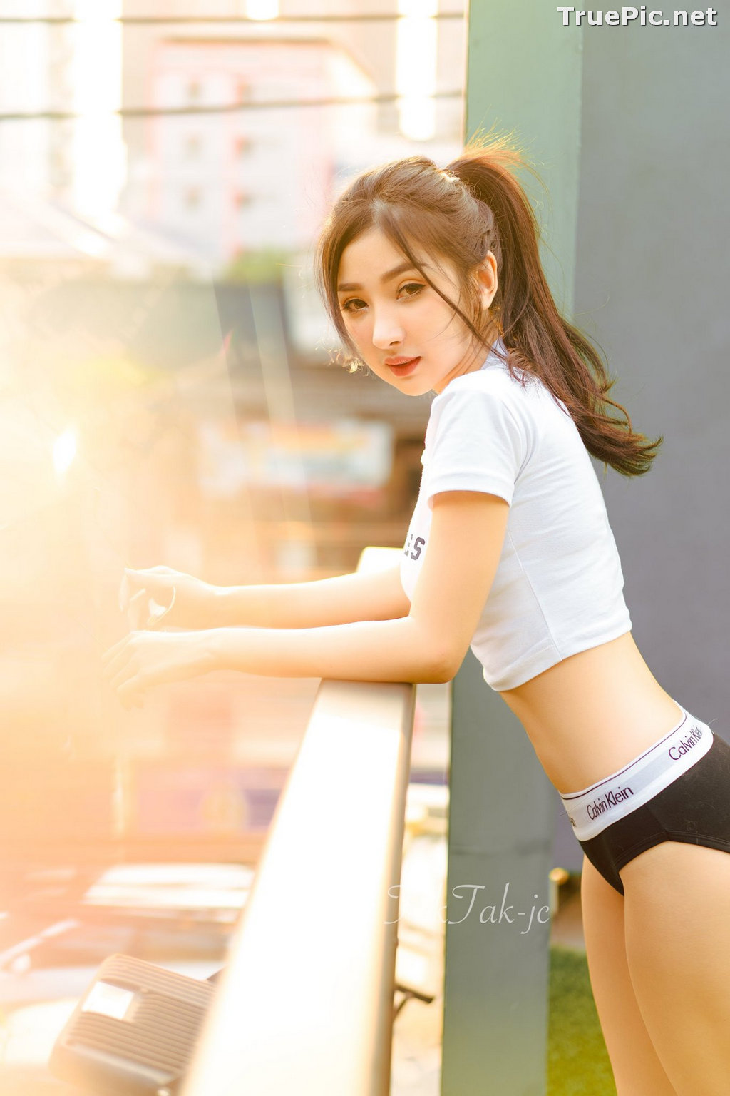 Image Thailand Model - Pattamaporn Keawkum - Crop Top and CK Underwear - TruePic.net - Picture-8