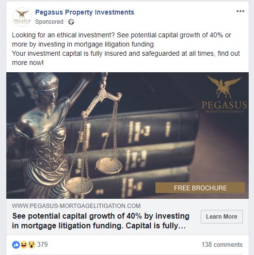 Pegasus Property Mortgage Litigation Investment Is it Real?