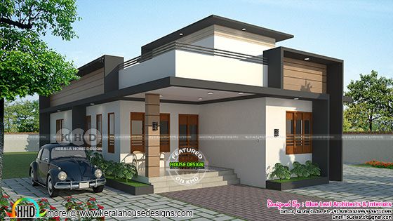 Front elevation of 2 bedroom single floor house Front elevation of 2 bedroom single floor house
