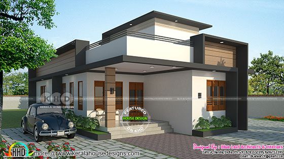 Front elevation of 2 bedroom single floor house