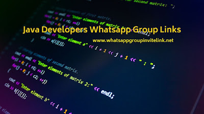 Java Devolopers Whatsapp Group Links https://www.whatsappgroupinvitelink.net/