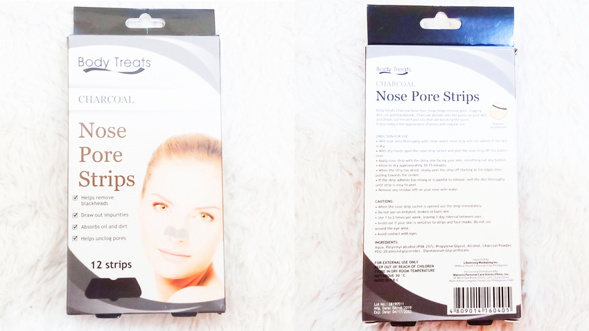 SKIN CARE REVIEW | Body Treats: Charcoal Nose Pore Strips (by @TheGracefulMist | www.TheGracefulMist.com) - Top beauty, fashion, lifestyle, and skincare blog and website in Quezon City, Philippines (Watsons Philippines Producty - Beauty Product Reviews)