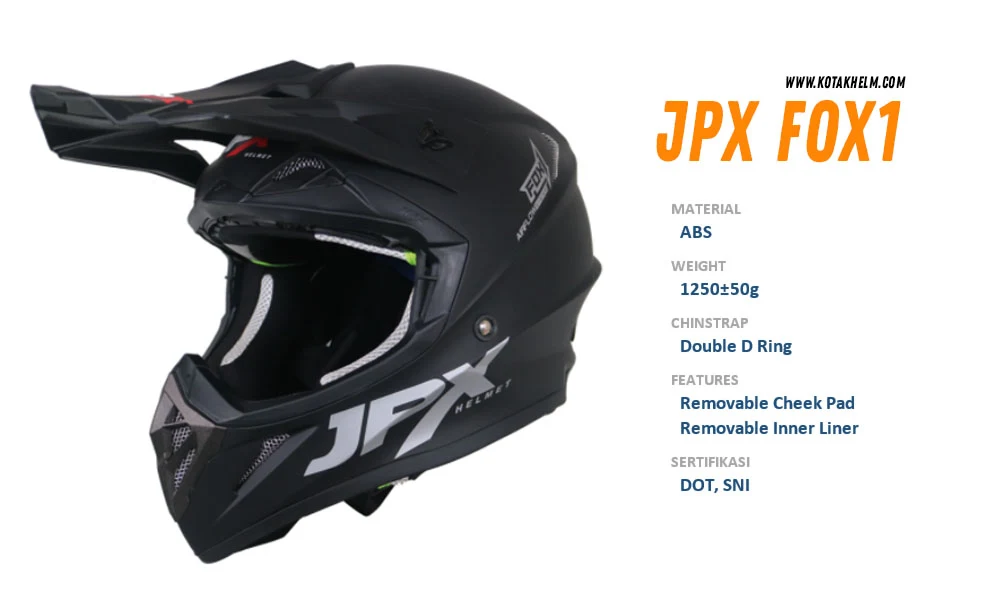 JPX Fox 1 Hitam Solid