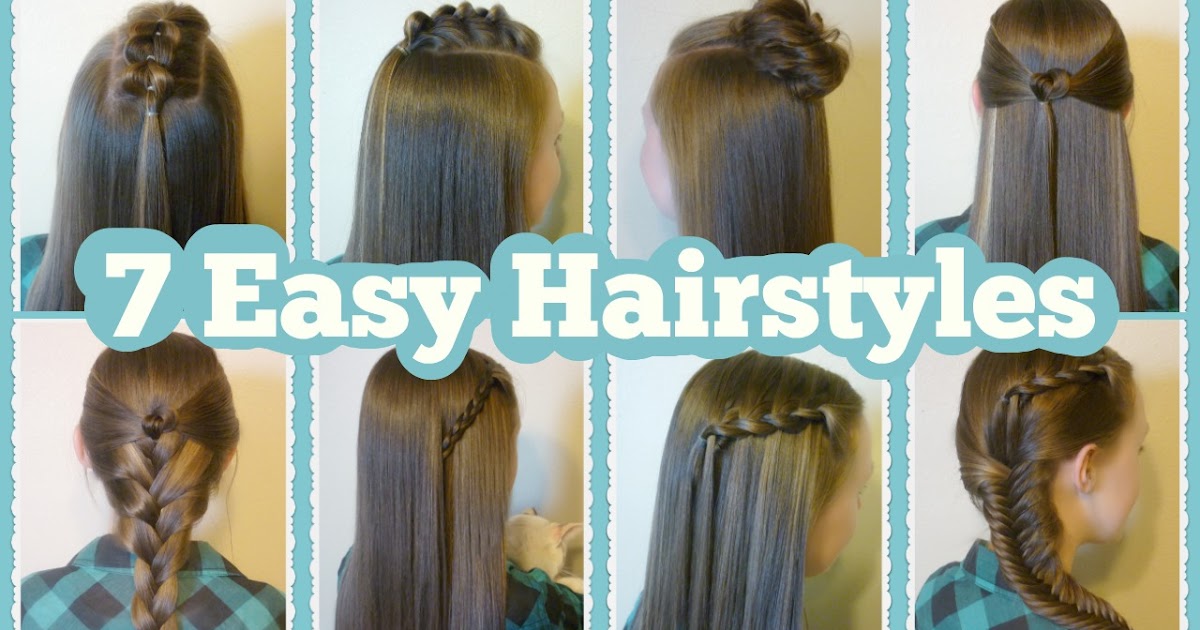 7 Quick Easy Hairstyles For School Hairstyles For Girls Princess  7 Quick Easy Hairstyles For School Hairstyles For Girls Princess