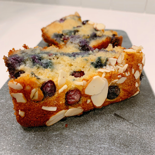 Almond Flour Lemon Blueberry Bread