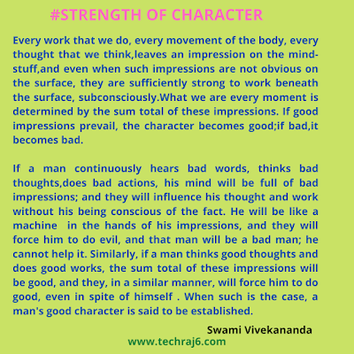 Strength of Character Quotes By Swami Vivekananda