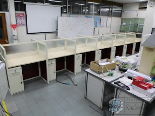 meja cubicle Knockdown  Meja partisi bongkar pasang  Furniture semarang