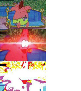 Polosan meme spongebob dan patrick 160 - patrick bengong dikursi, entar nangis