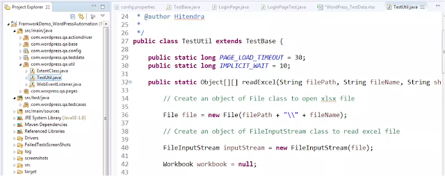 Automation Testing Insider: Selenium Data Driven Framework with POM