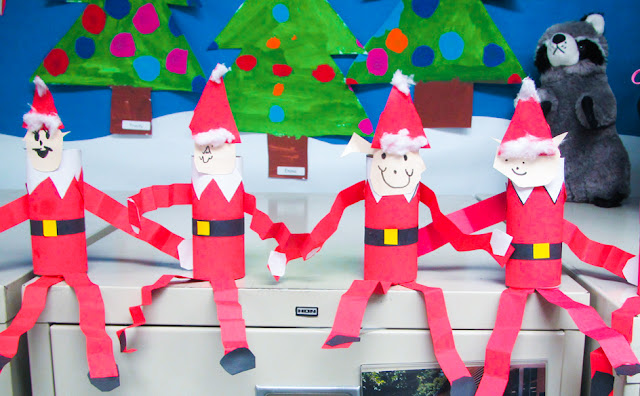 An Elf on the Shelf Art Project- and a Round Up of Holiday Freebies!