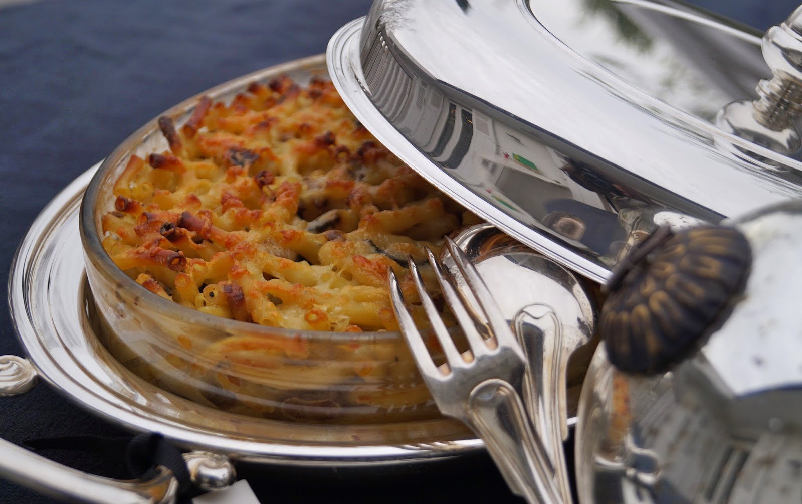 Gratin de macaroni à la truffe et au foie gras