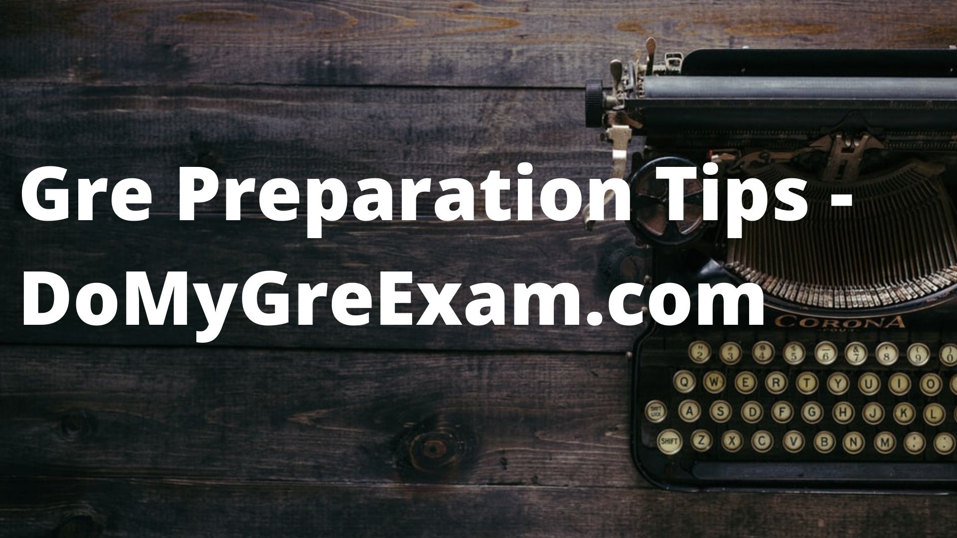 Online Gre Preparation