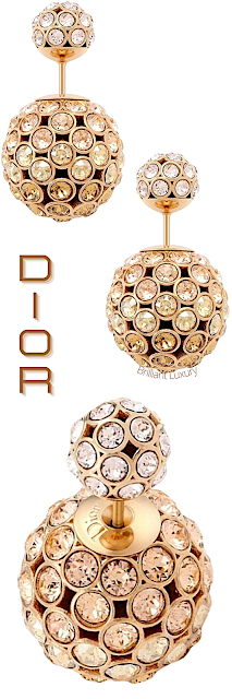 ♦Dior Mise en Dior Tribales gold earrings with different stones #dior #jewelry #earrings #brilliantluxury