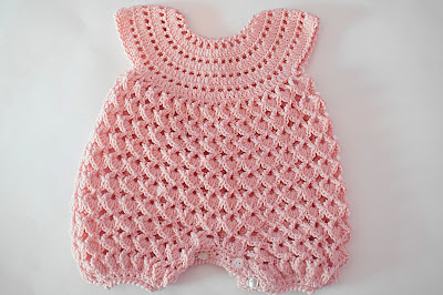 1 - Crochet IMAGEN Pelele rosa para todo el aÃ±o. MAJOVEL CROCHET