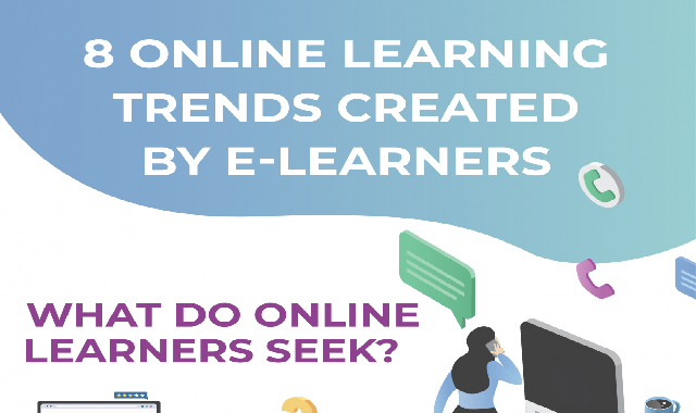 8 Online Learning Trends Created By eLearners #infographic