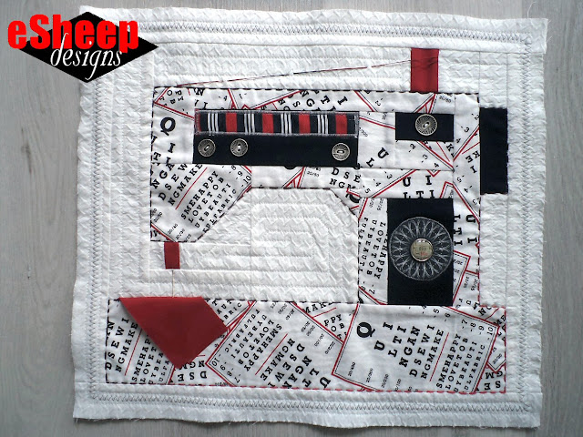 FQS Sew On & Sew On quilt block crafted by eSheep Designs