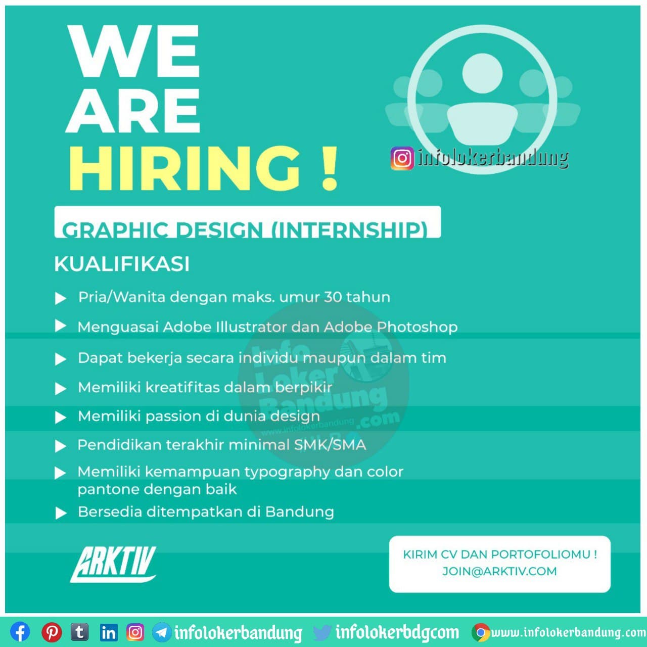 Lowongan Kerja Graphic Design (Internship) Arktiv Bandung Januari 2021