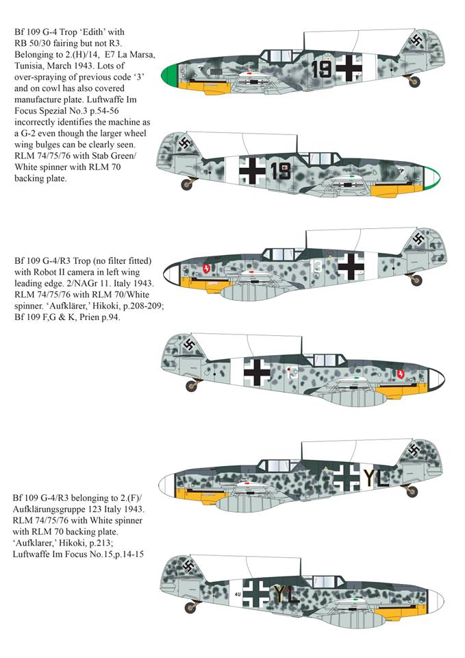 Owl Decals 1/72 MESSERSCHMITT Bf-109F-4/R3 Trop Aufklarer