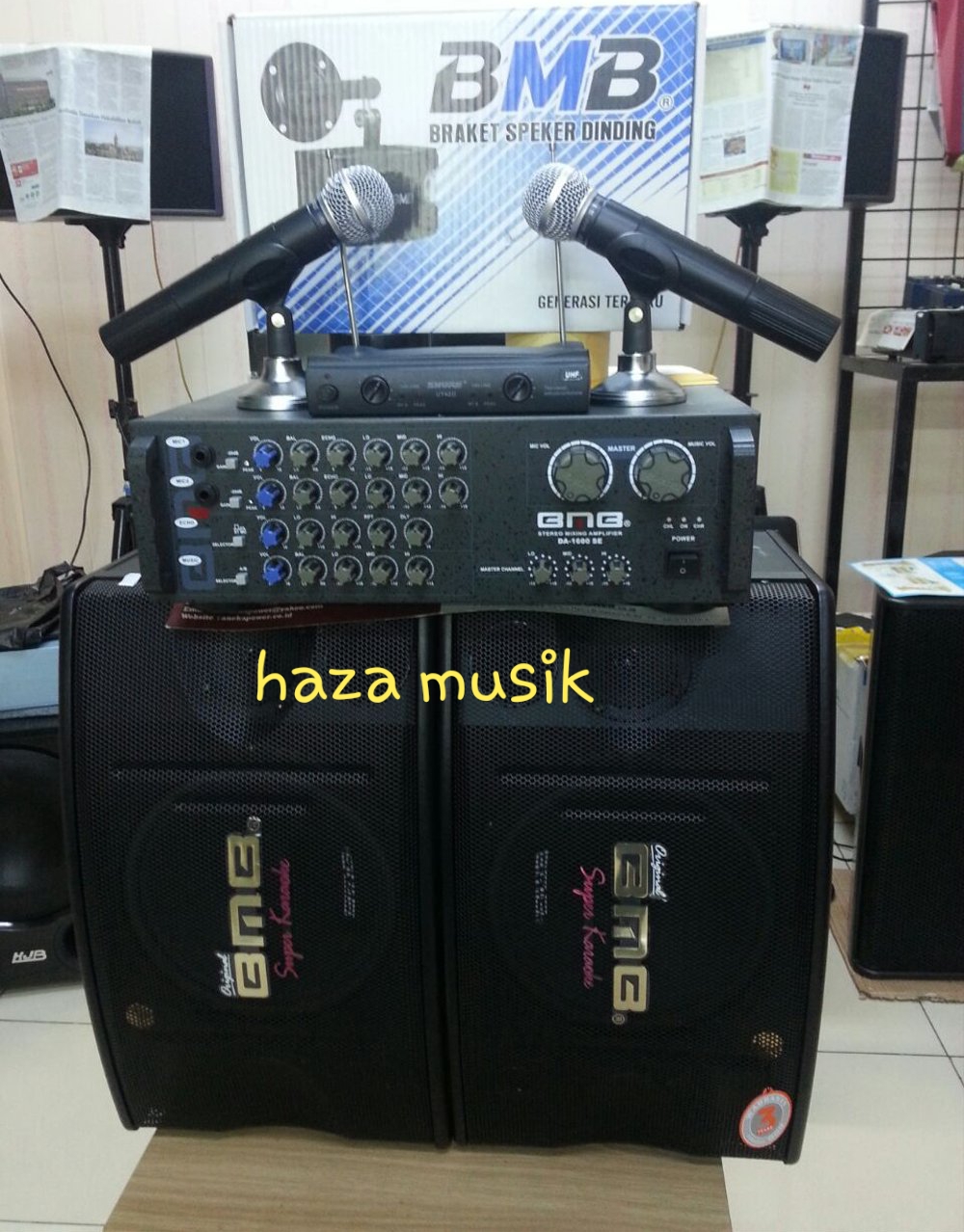 nama perangkat elektronik untuk membuat karaoke dirumah HAZA MUSIK
