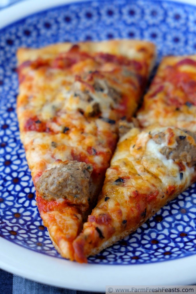 Farm Fresh Feasts Meatball Marinara Mascarpone Pizza