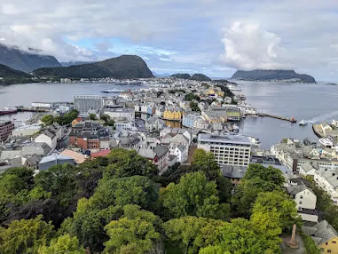 Things to do in Alesund: views from Aksla Viewpoint