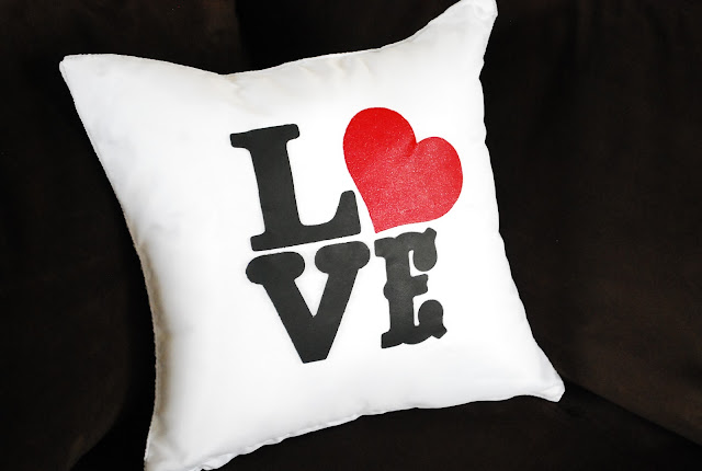 Love Pillow and Easy Valentine's Day decor