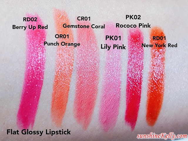 The face shop, flat Velvet lipstick, flat Glossy Lipstick, the face shop malaysia, beauty review, lipstick review, which one better