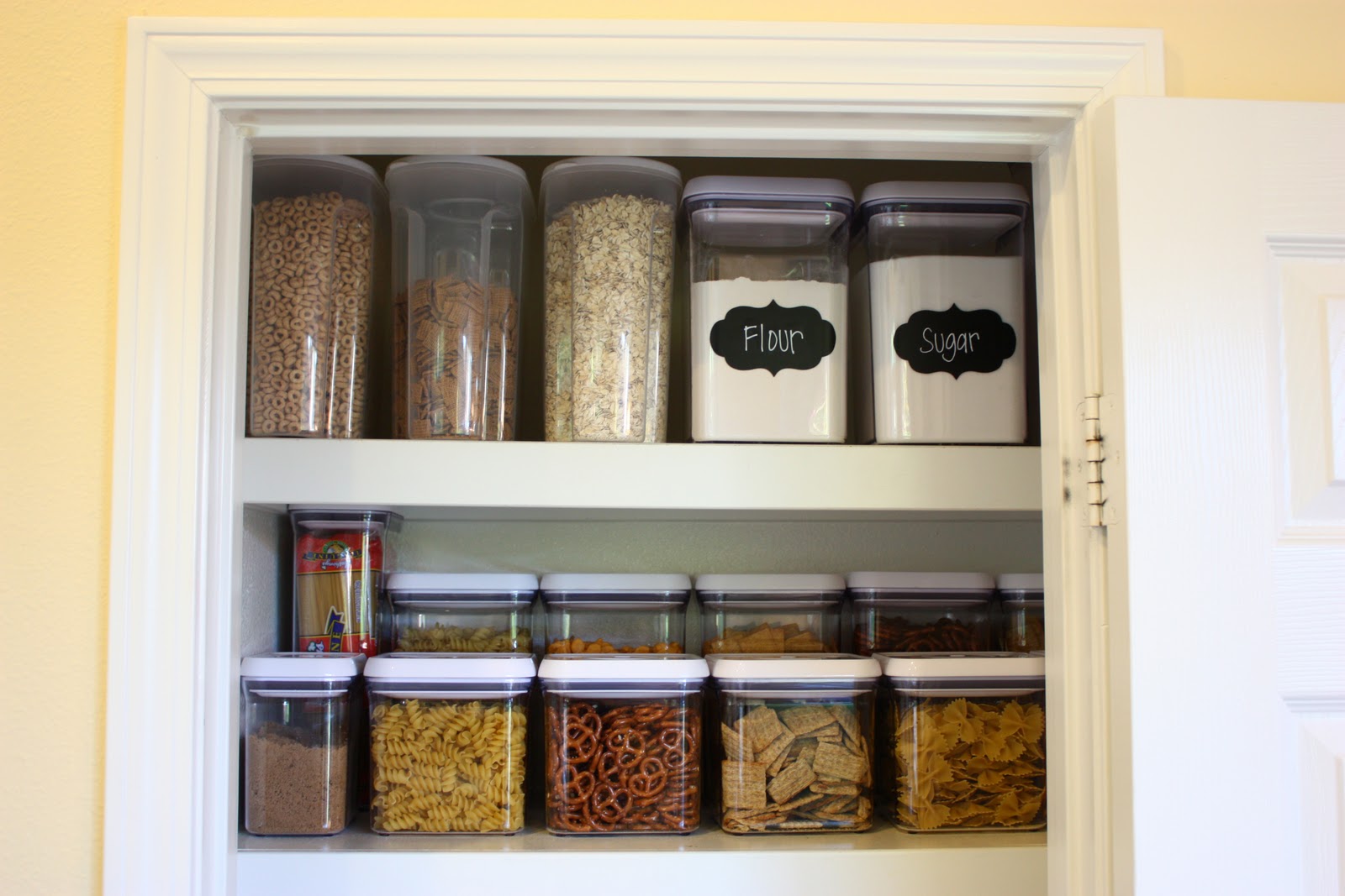 Finally got my air tight OXO containersthe pantry is starting to look a  bit more organized. : r/organization