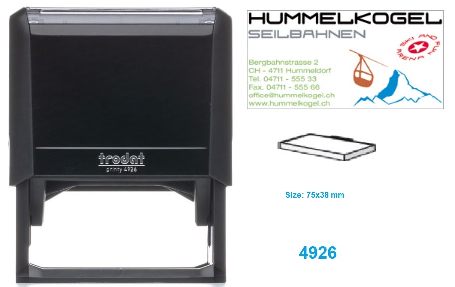 Self Inking Trodat Printy Auto rubber stamp seal 4926