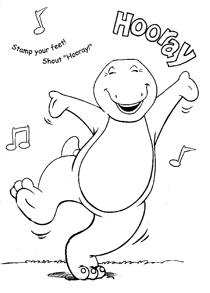 halloween barney coloring pages - photo #47
