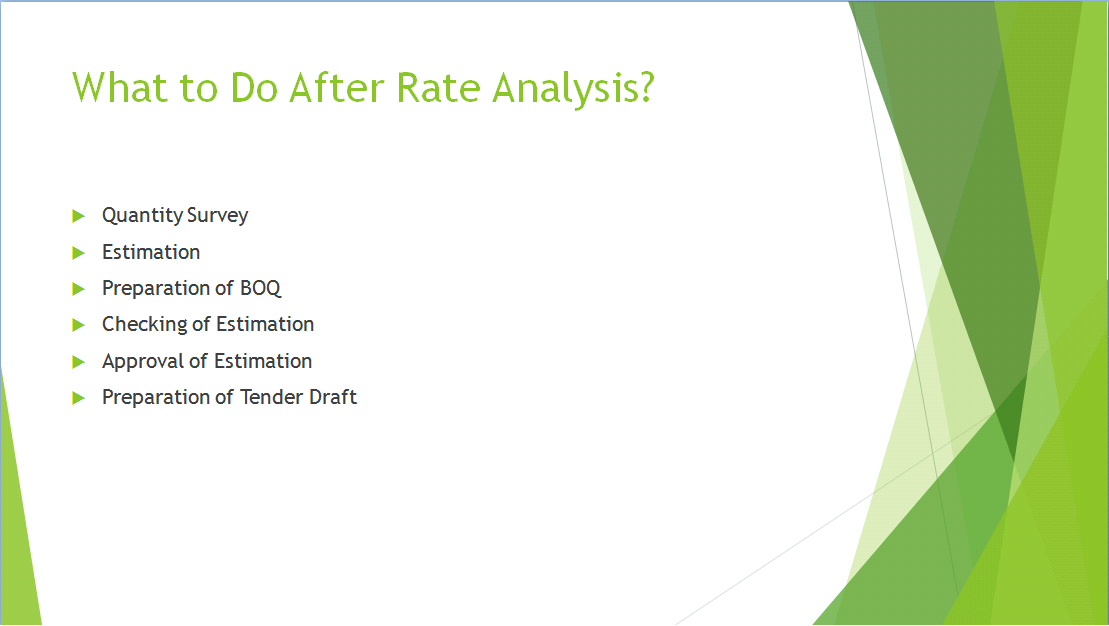 Construction Board How to Prepare Rate Analysis?