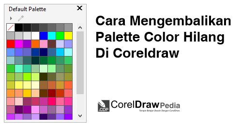 coreldraw color palette side