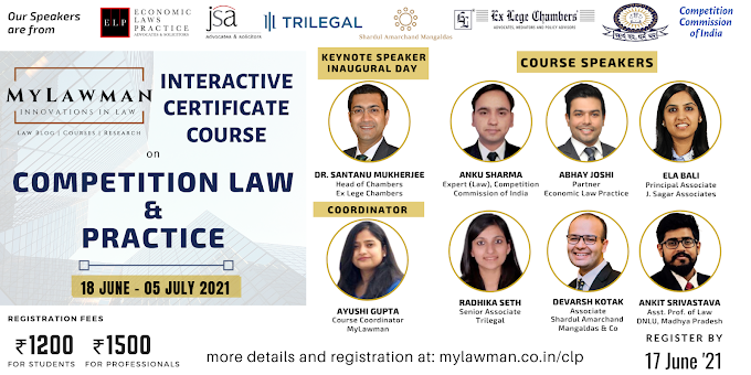 [Online] Interactive Certificate Course on Sports Law & Practice by MyLawman [Register by 17 June]