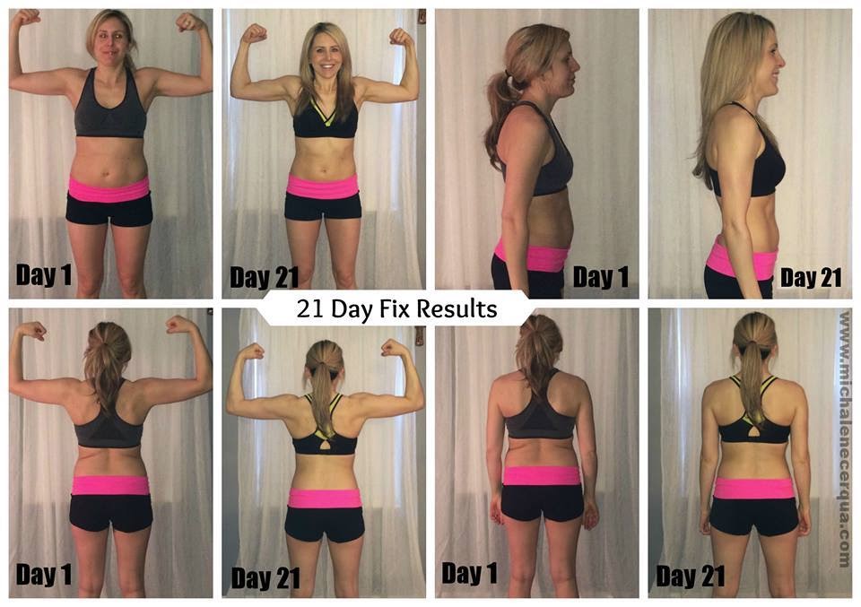 female 21 day fix transformation