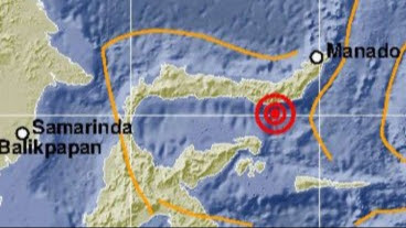 Gempa Magnitudo 6,3 Guncang Bolsel, Sulawesi Utara
