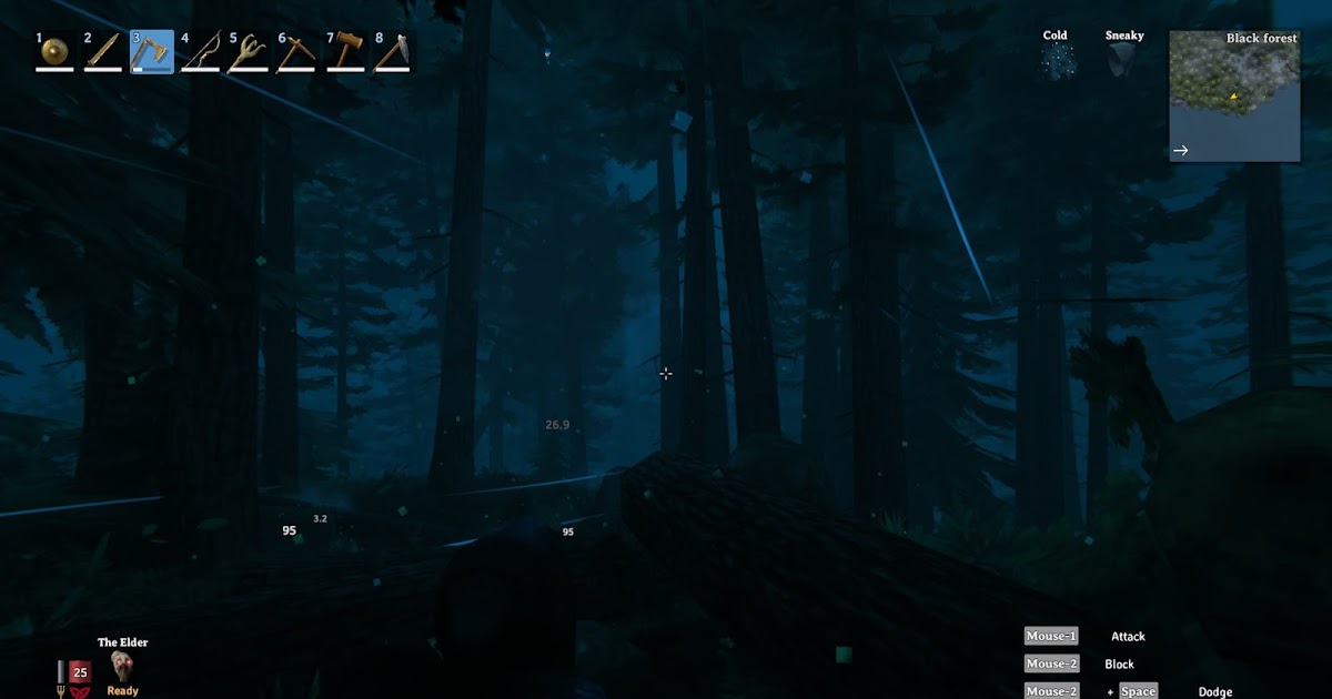 Valheim Cutting down trees quickly