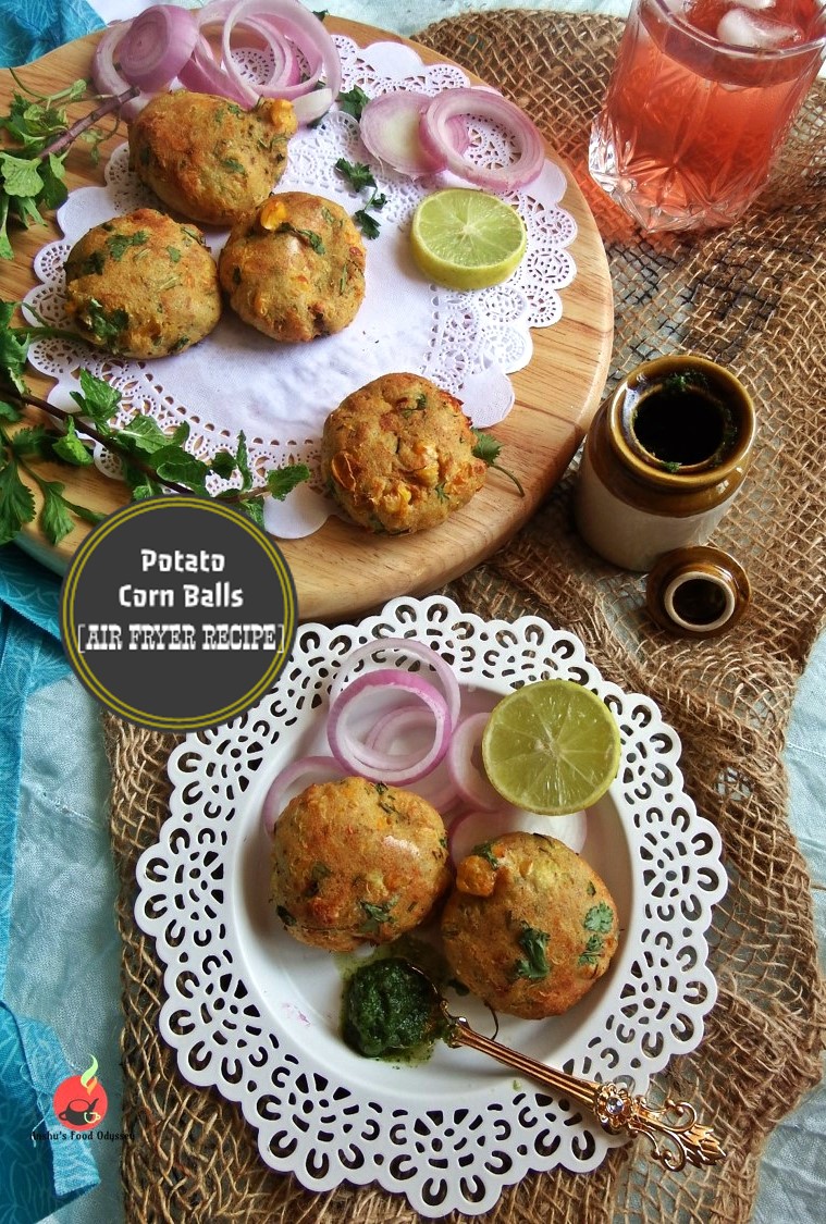 Potato Corn Balls [Air Fryer Recipe]