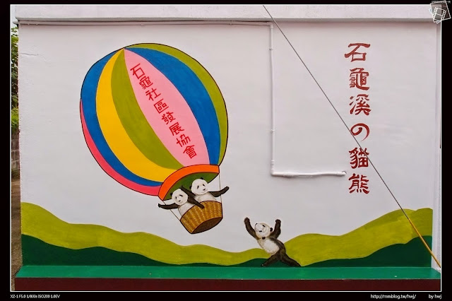 雲林斗南-石龜社區發展協會-社區貓熊立體壁畫