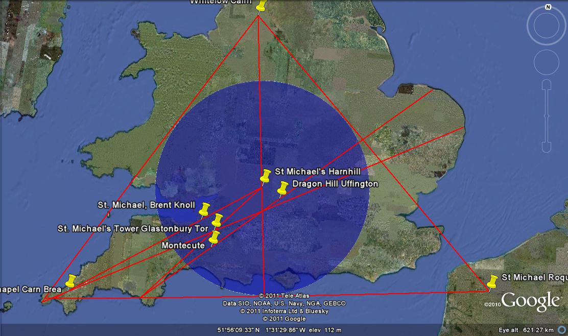 Ley lines in Britain: Avebury and the St. Michael Ley line
