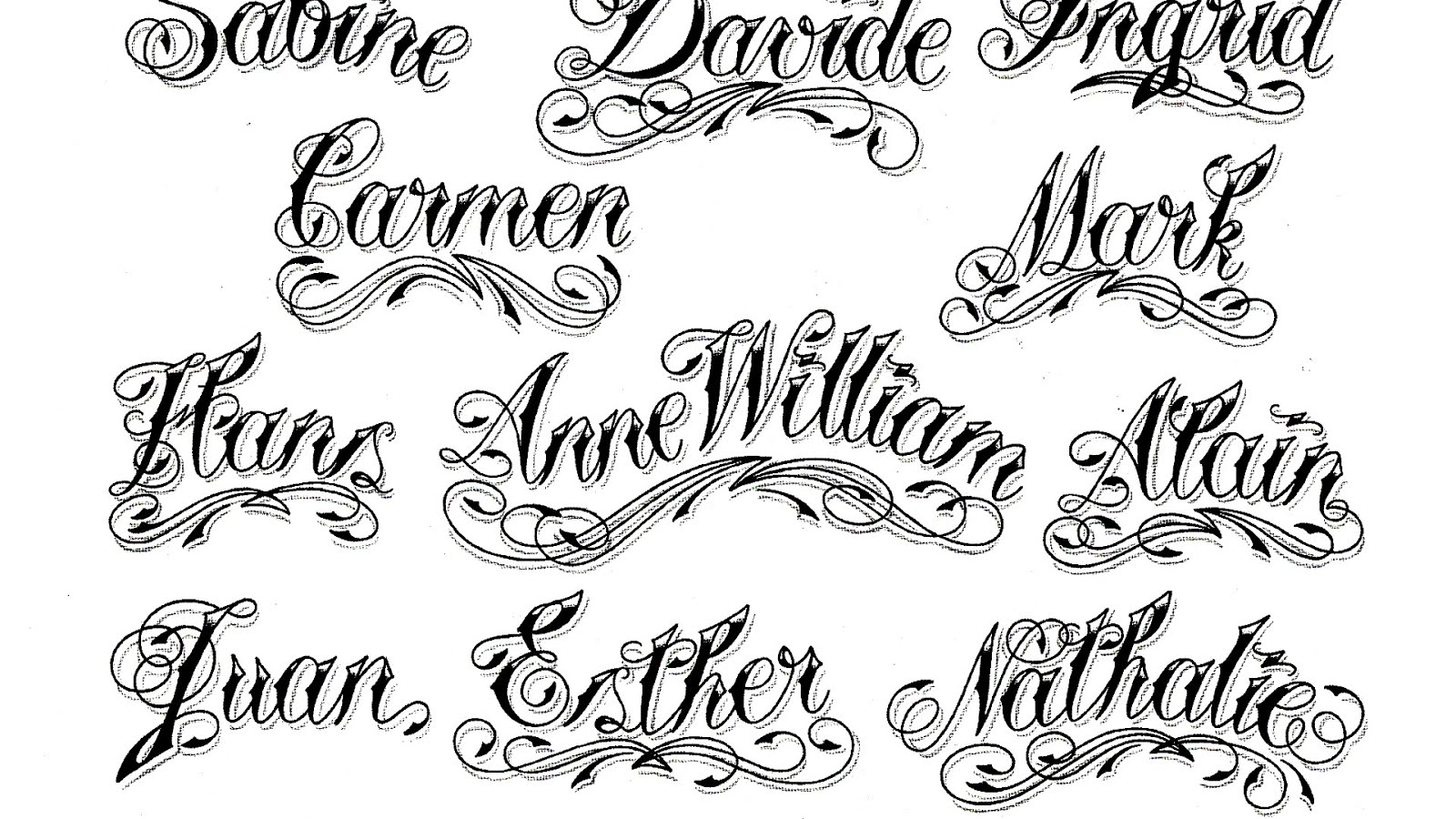 2. Tattoo Font Generator - Tattoo Lettering - wide 8