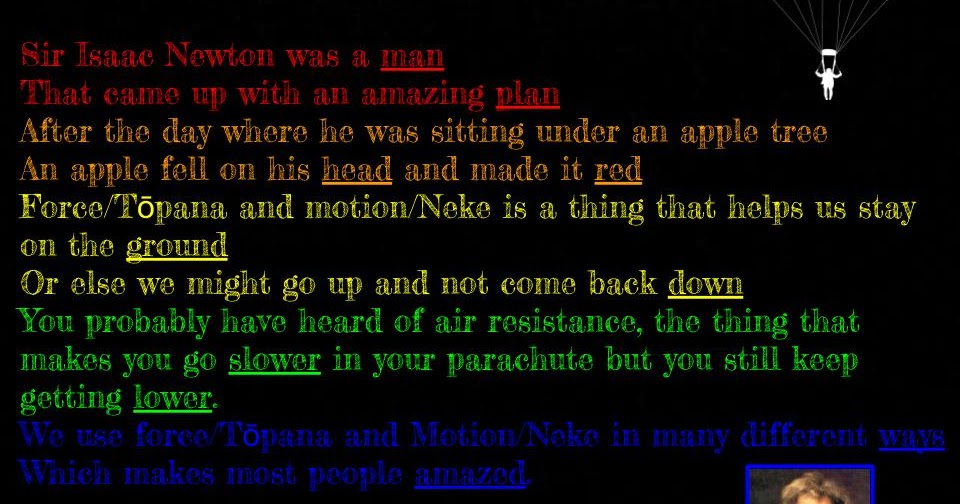 Emma Karoro School Force and Motion Poem