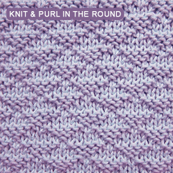 [Knit and Purl in the round] Little Pyramids stitch. It knits up quickly