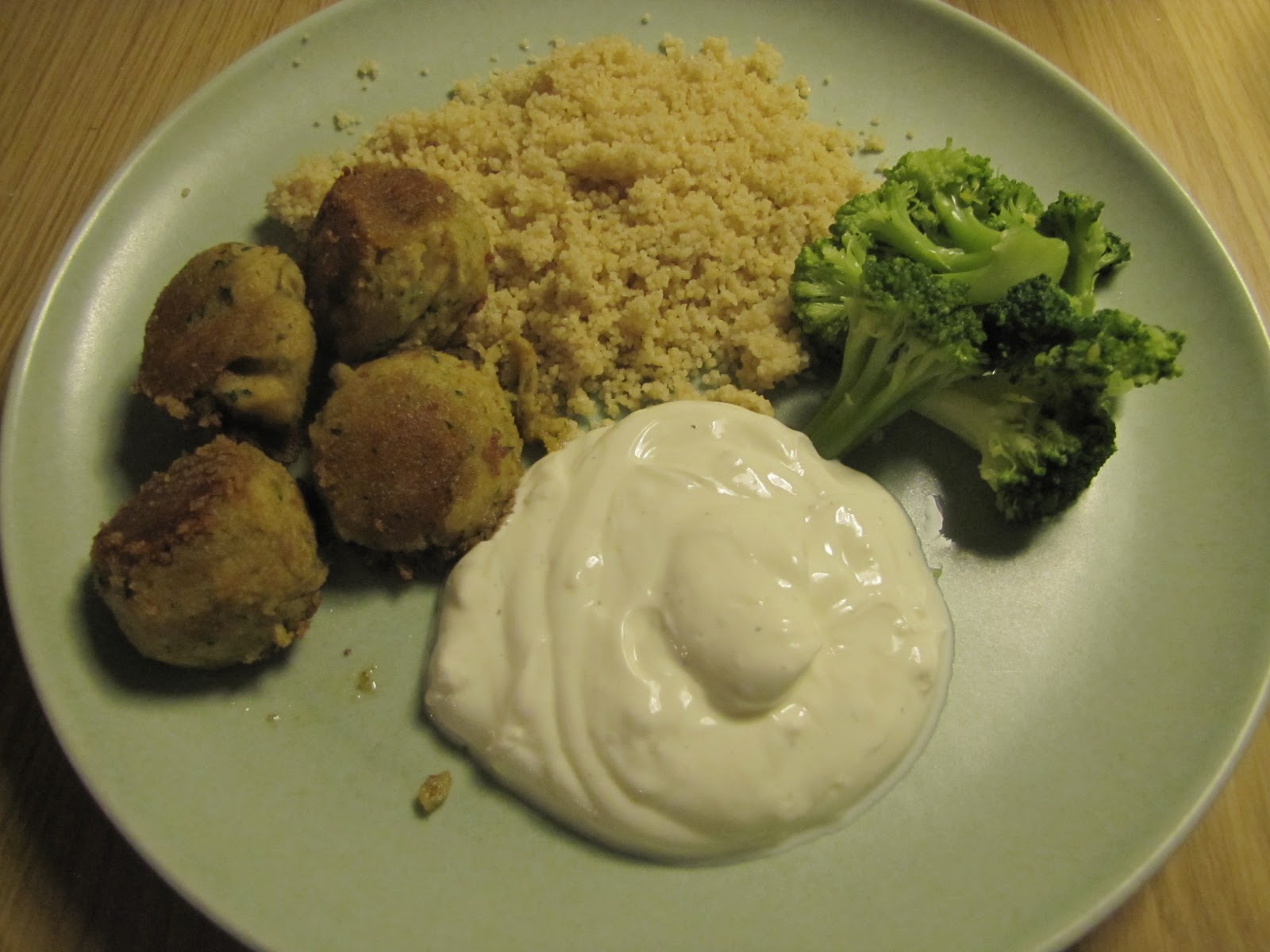 Från två till fyra livet med Piff och Puff Falafel med couscous