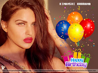 himanshi khurana, birthday wishes, bold and beautiful indian actress, model unseen hd background