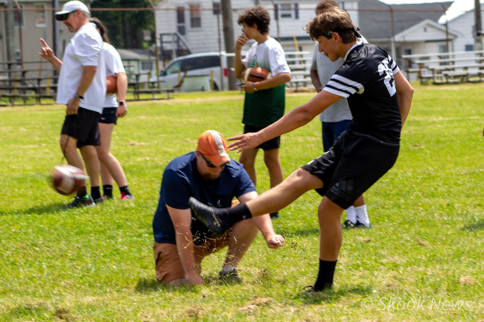 Clinic "Kicks It" for High School Football Players
