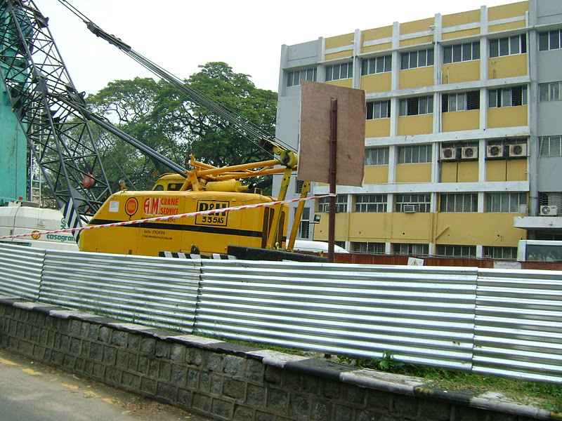 Anna Nagar Daily: Metro Rail Work Along Poonamallee High Road