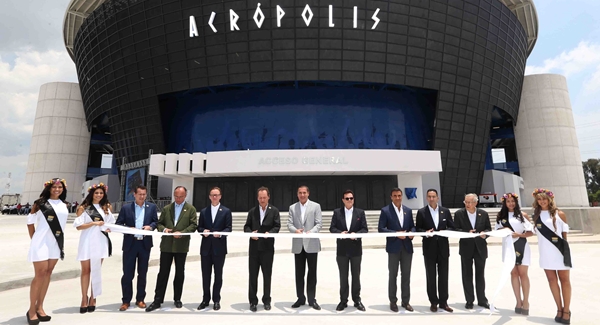 Inaugura Moreno Valle el Centro de Espectáculos "Acrópolis"