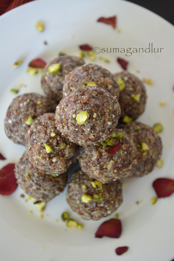 Veggie Platter Flax Seeds Sesame Seeds Laddu